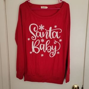 Spadehill Women's christmas Long Sleeve Shirt Christmas Crewneck Sweatshirt